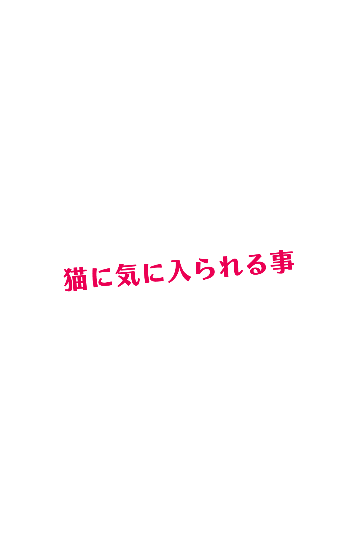 猫に気に入られる事